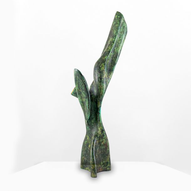Samuel Dejong Victory Series - Victory in Blue Small Sculpture